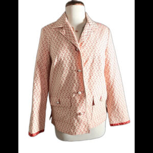 RQT Petite Blazer Petite 12 Y2K Vintage Abstract Pink Power Dressing